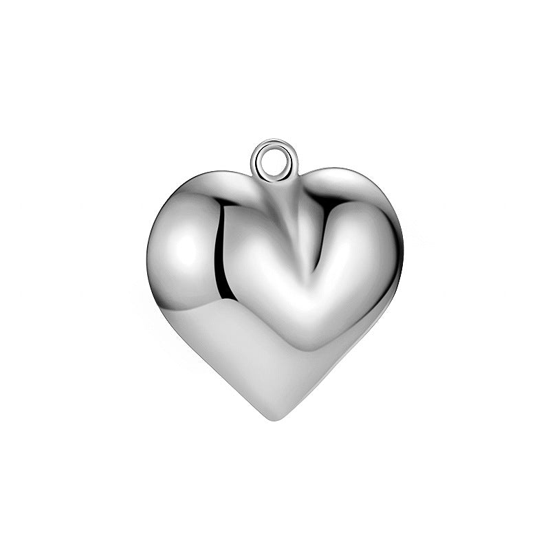 Accesorios de brazalete de corazón de plata esterlina de bricolaje al por mayor DIY